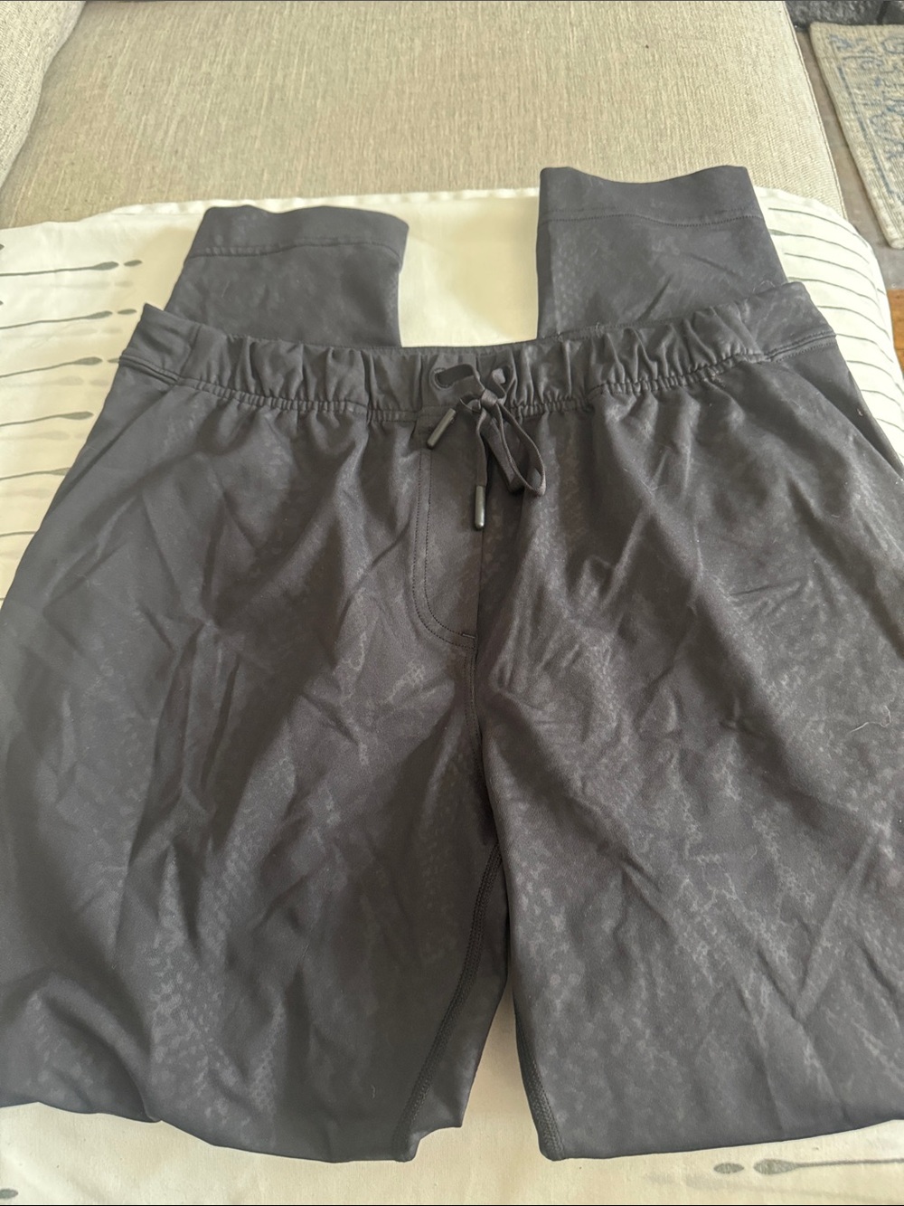 lululemon athletica Black Cropped Jogger Pants